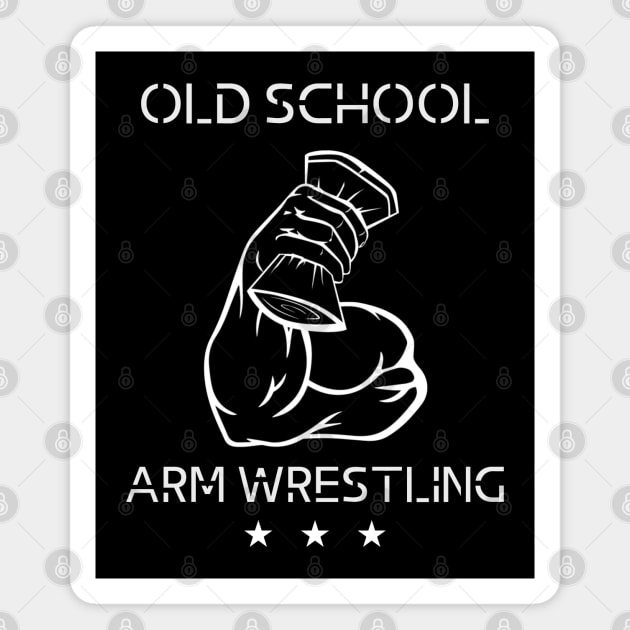 Old School Arm Wrestling Magnet by KingsLightStore